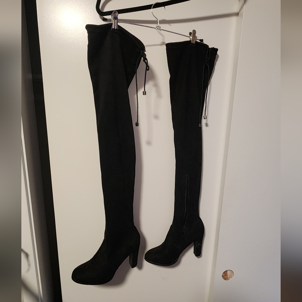 Black Over-the-Knee Boots Size 10
